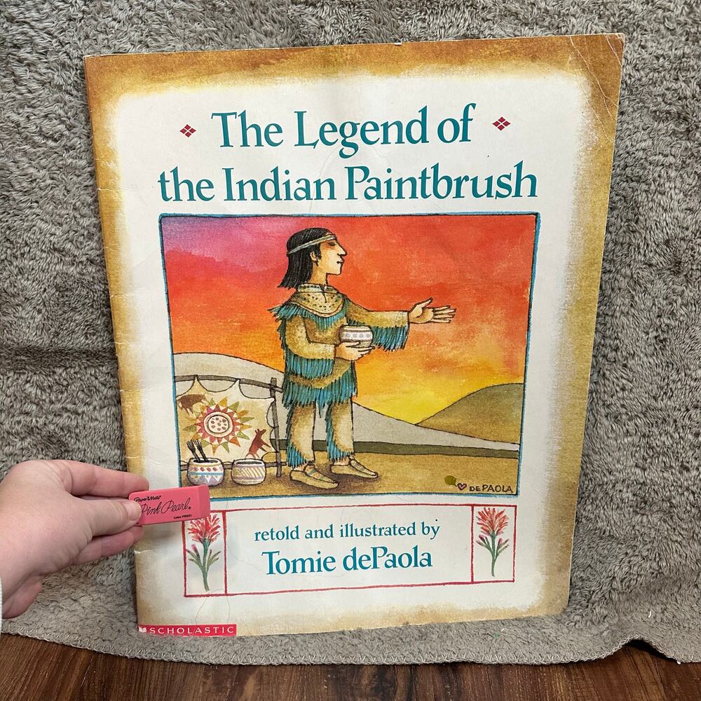Legend Indian Paintbrush Tomie DePaola Big Easel Book Oversize Teacher Librarian
